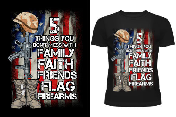 Family Faith Friends Flag Firearms Embroidery Design Review